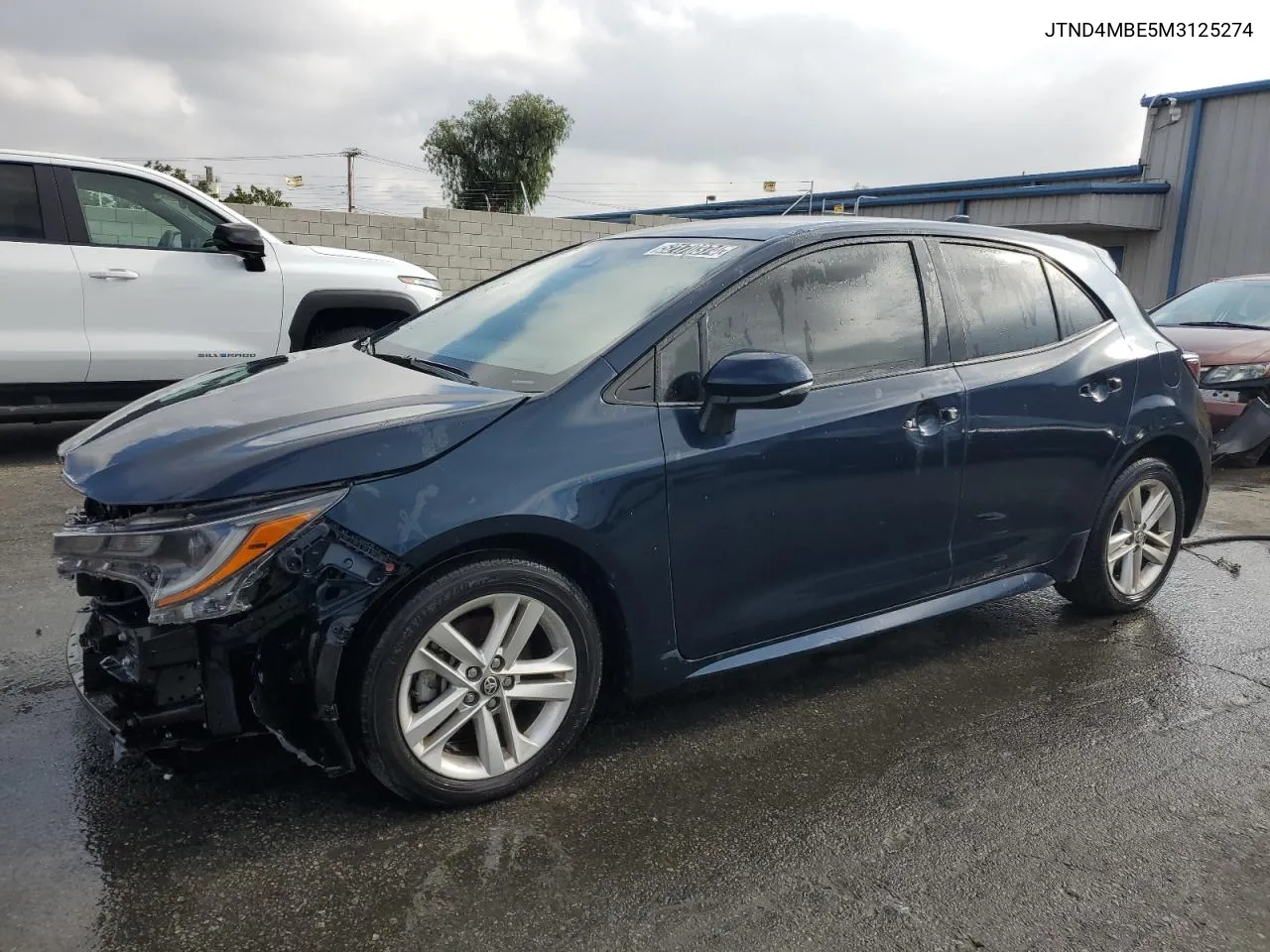 2021 Toyota Corolla Se VIN: JTND4MBE5M3125274 Lot: 52170374