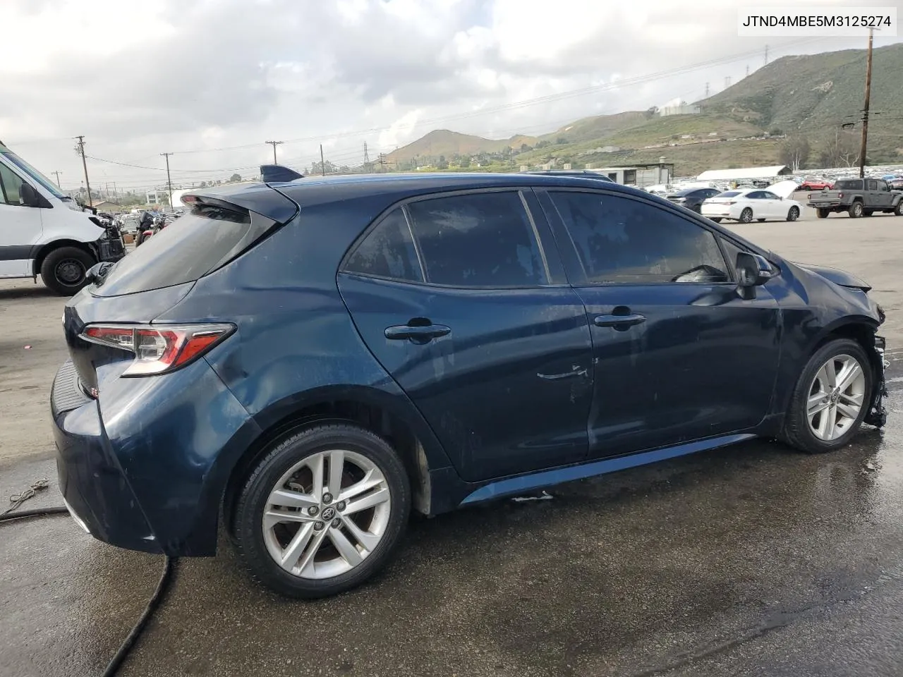 2021 Toyota Corolla Se VIN: JTND4MBE5M3125274 Lot: 52170374