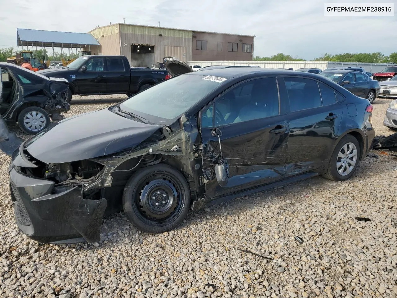 2021 Toyota Corolla Le VIN: 5YFEPMAE2MP238916 Lot: 53077544