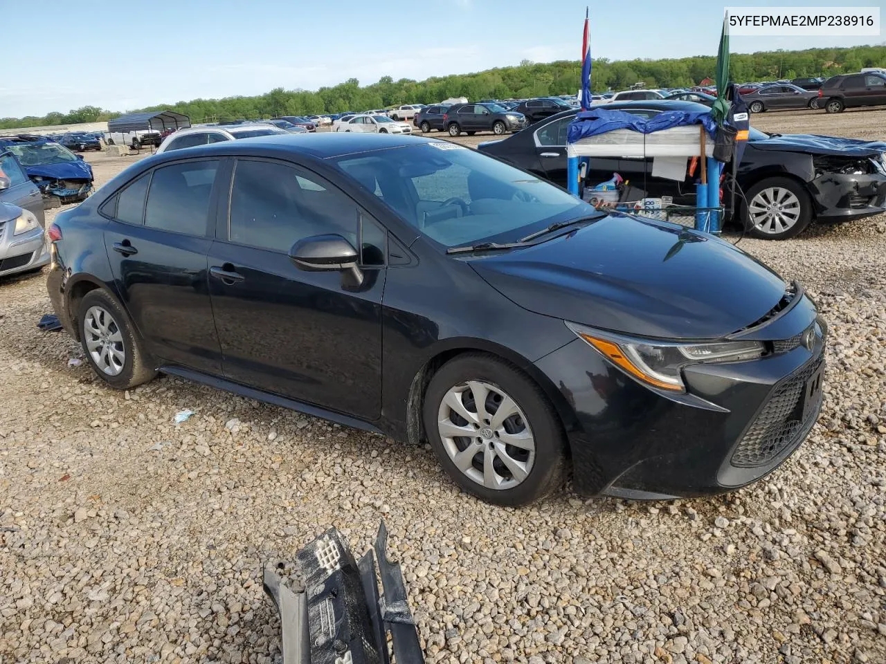 2021 Toyota Corolla Le VIN: 5YFEPMAE2MP238916 Lot: 53077544