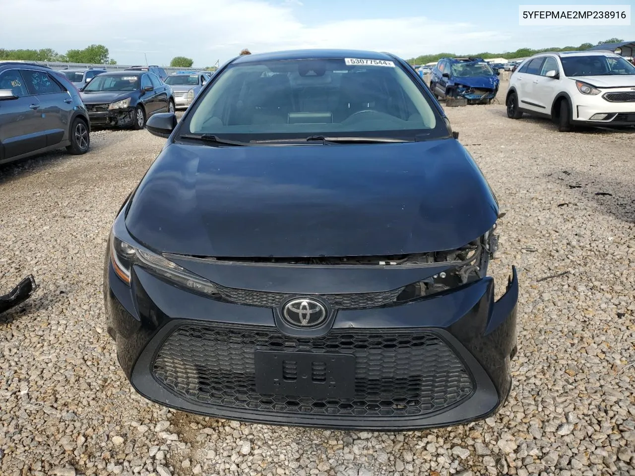 2021 Toyota Corolla Le VIN: 5YFEPMAE2MP238916 Lot: 53077544