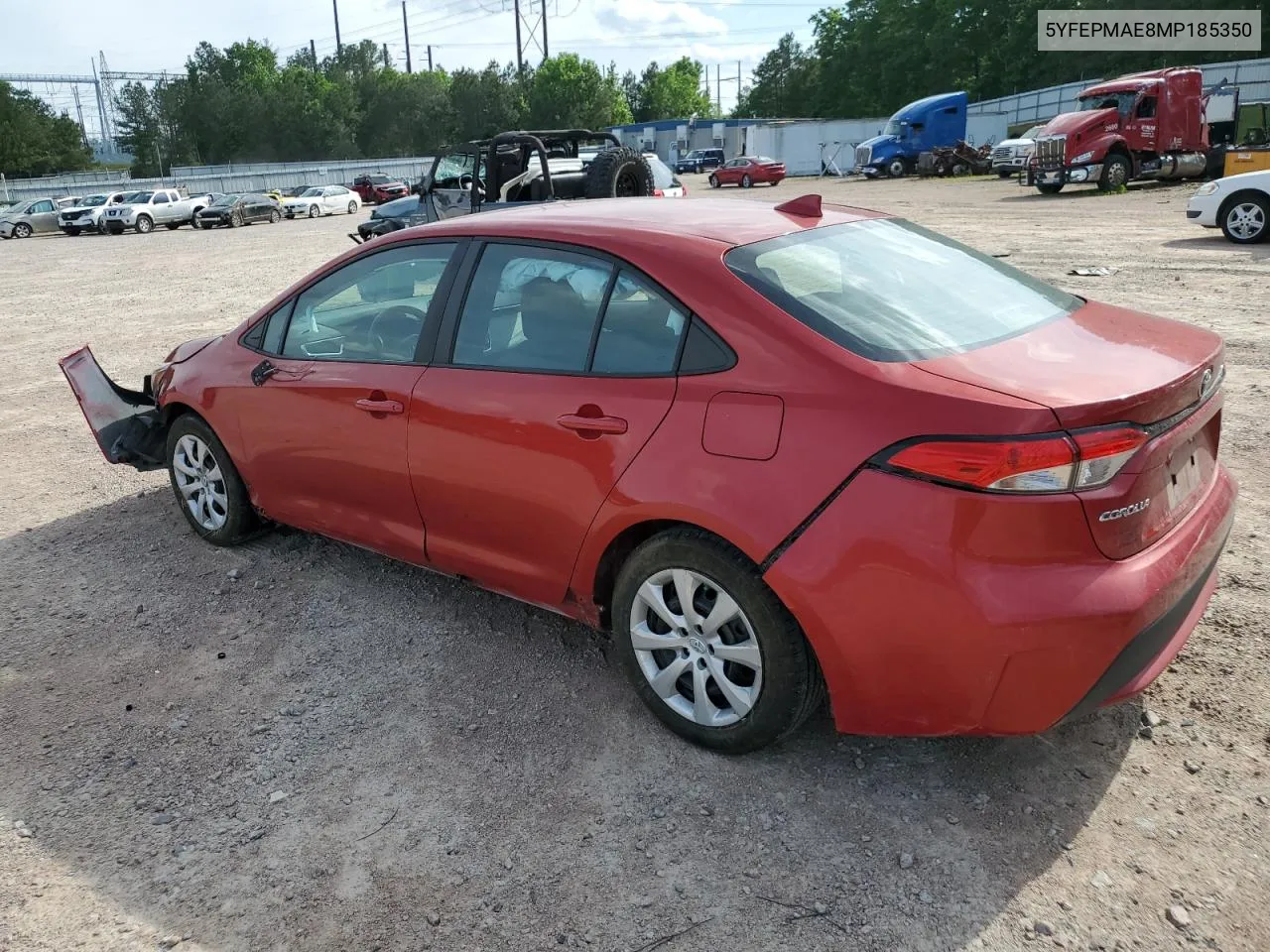 2021 Toyota Corolla Le VIN: 5YFEPMAE8MP185350 Lot: 54068214