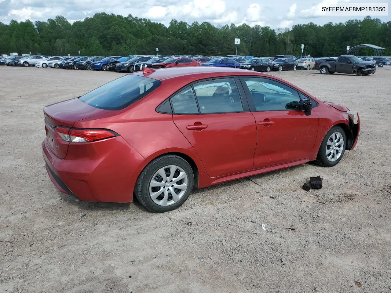 2021 Toyota Corolla Le VIN: 5YFEPMAE8MP185350 Lot: 54068214