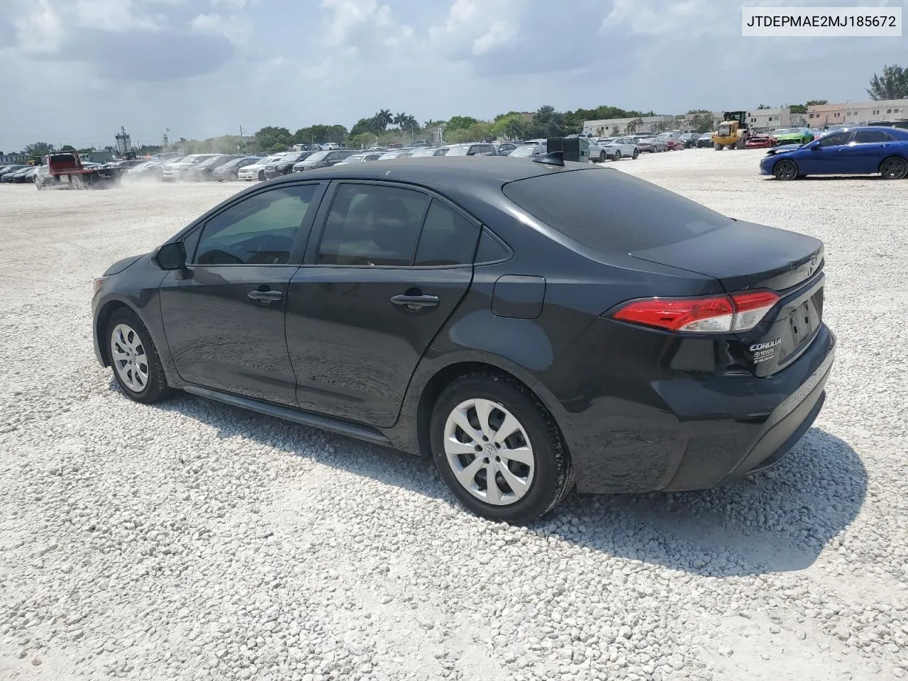 2021 Toyota Corolla Le VIN: JTDEPMAE2MJ185672 Lot: 54875714