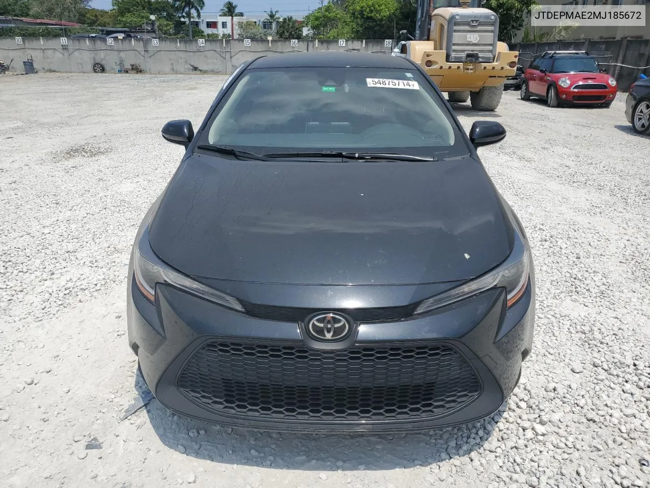 2021 Toyota Corolla Le VIN: JTDEPMAE2MJ185672 Lot: 54875714