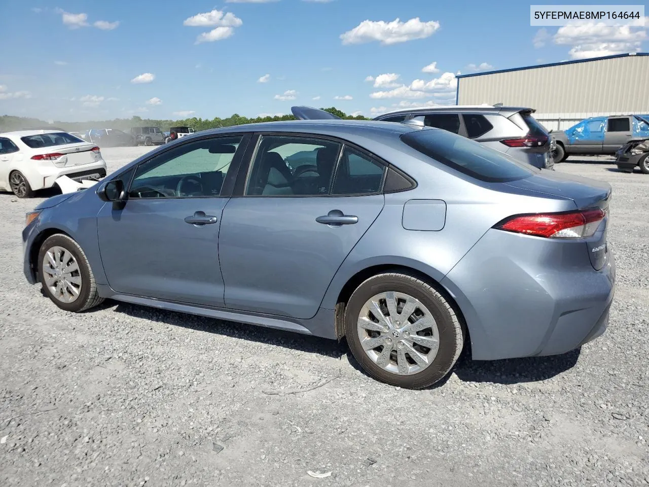 2021 Toyota Corolla Le VIN: 5YFEPMAE8MP164644 Lot: 56859524