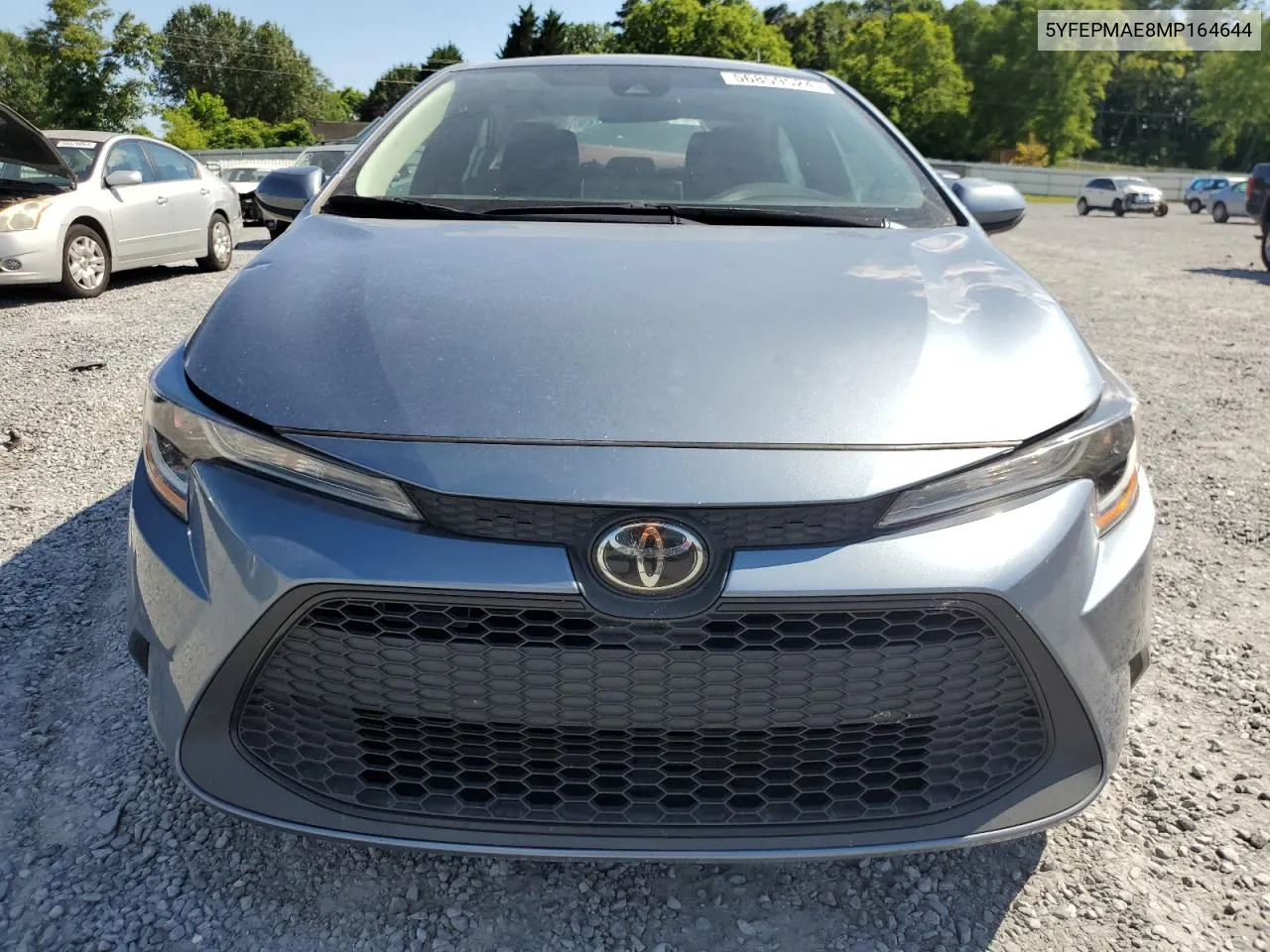 2021 Toyota Corolla Le VIN: 5YFEPMAE8MP164644 Lot: 56859524