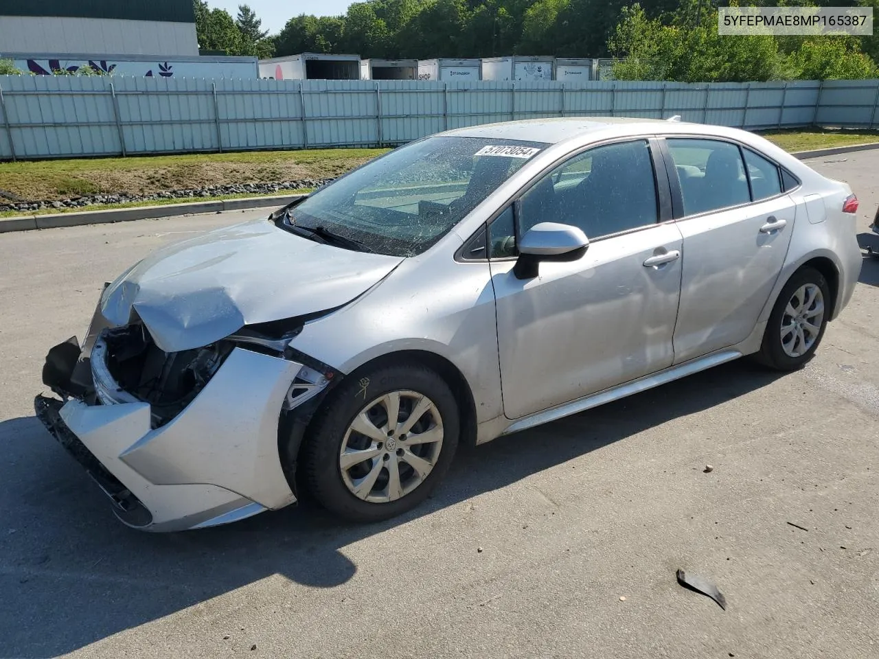 2021 Toyota Corolla Le VIN: 5YFEPMAE8MP165387 Lot: 57073054