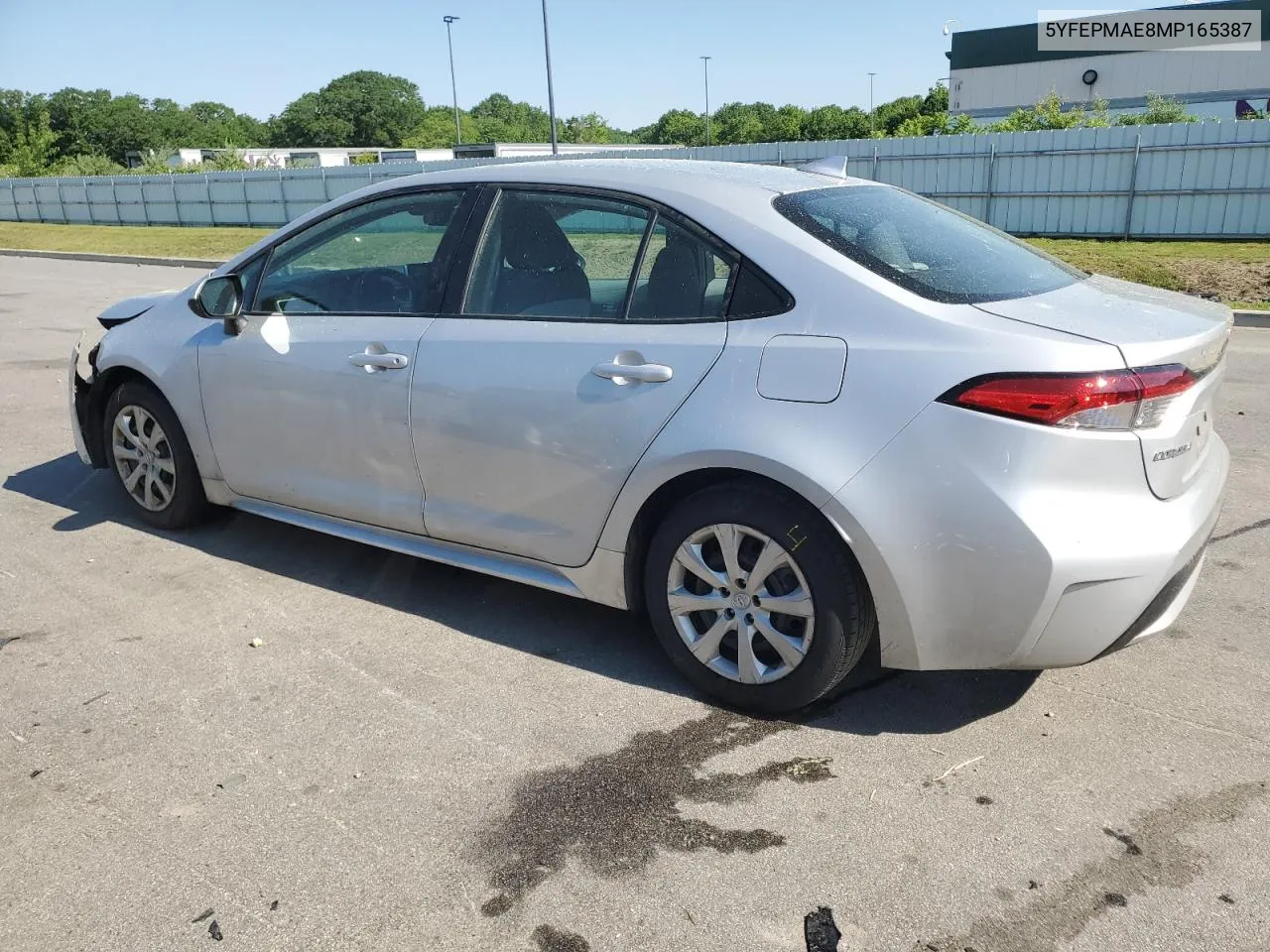 2021 Toyota Corolla Le VIN: 5YFEPMAE8MP165387 Lot: 57073054