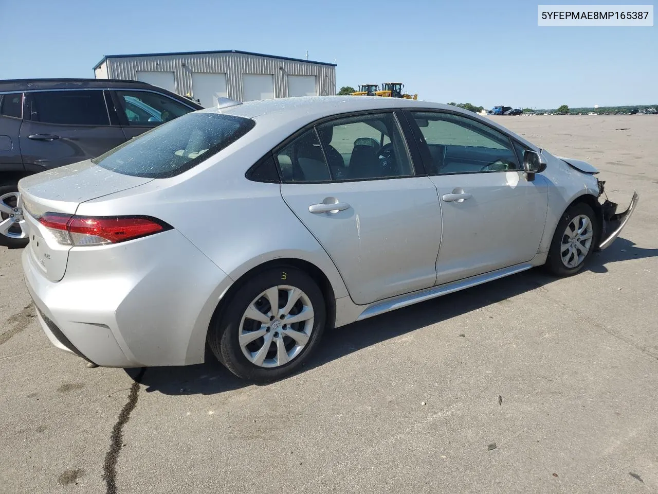 2021 Toyota Corolla Le VIN: 5YFEPMAE8MP165387 Lot: 57073054