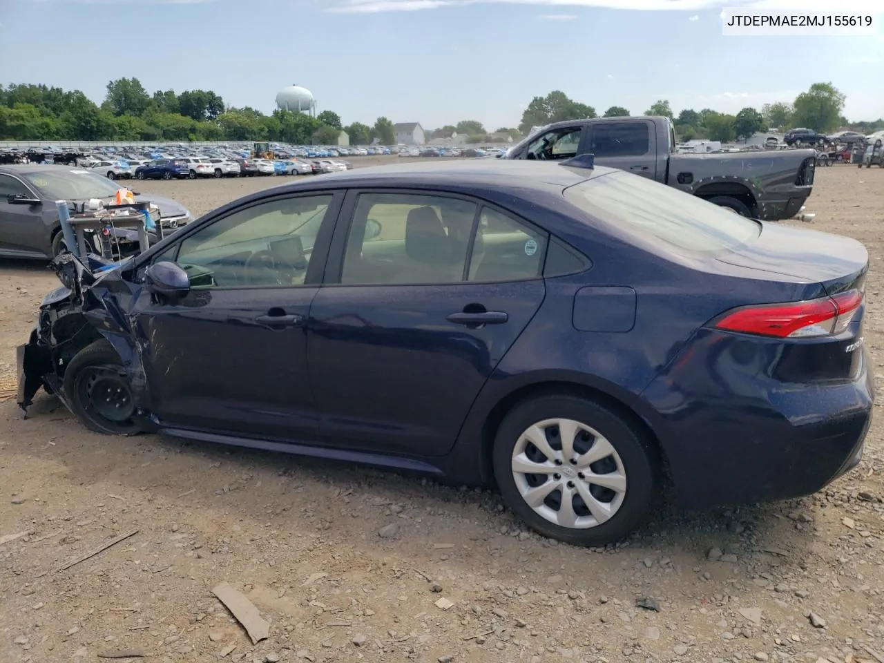 2021 Toyota Corolla Le VIN: JTDEPMAE2MJ155619 Lot: 57132264