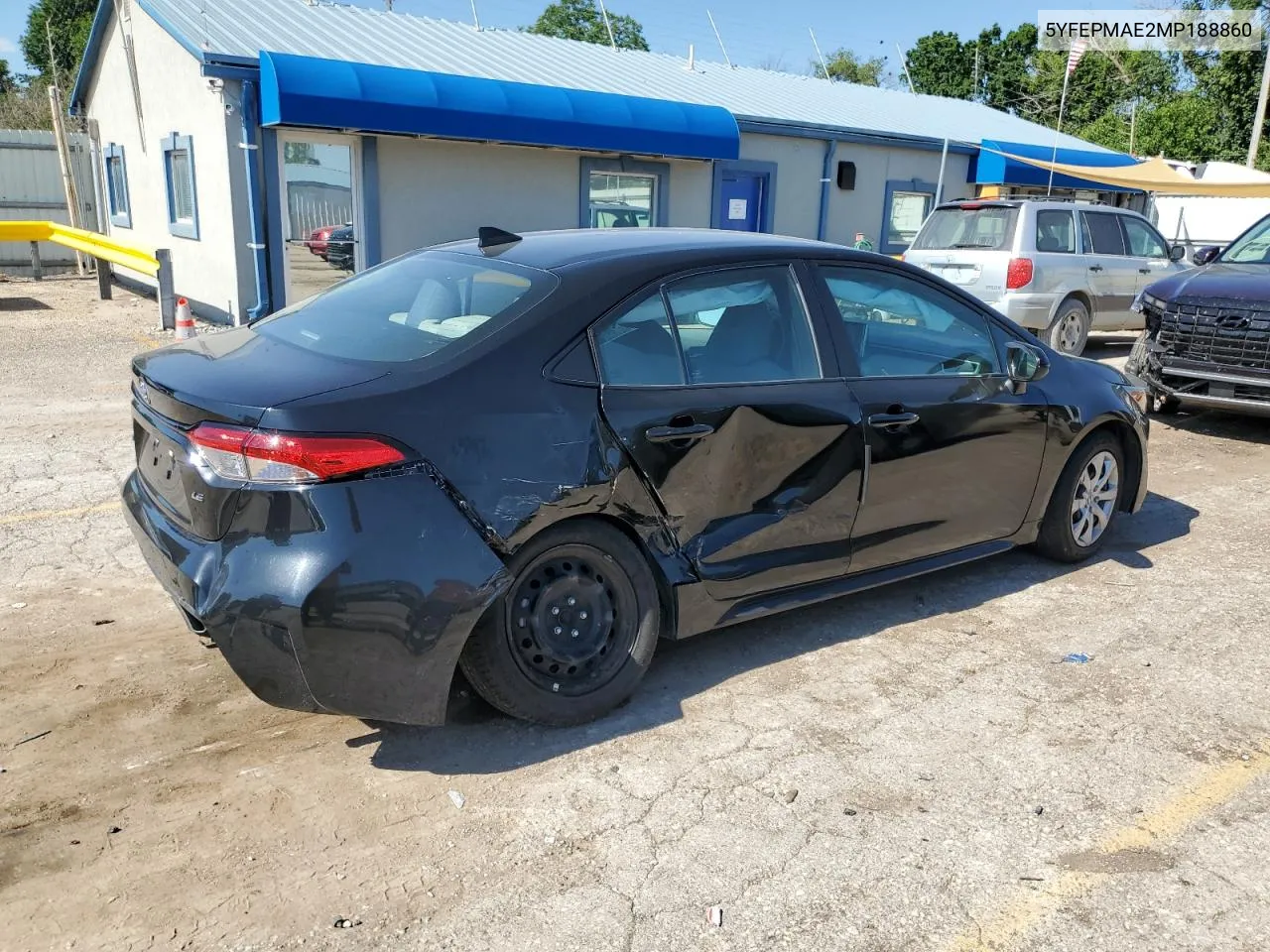 2021 Toyota Corolla Le VIN: 5YFEPMAE2MP188860 Lot: 58961614