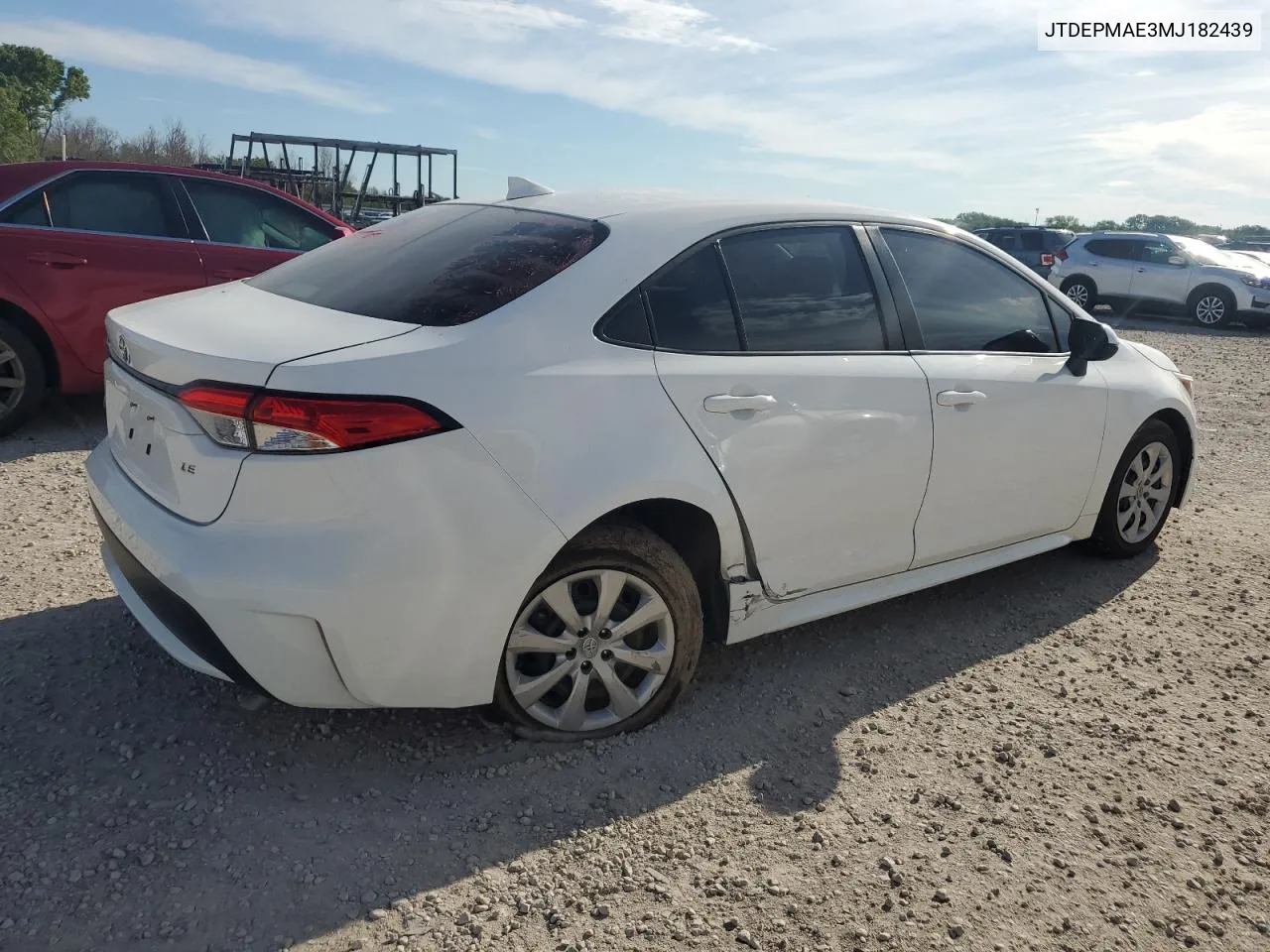 2021 Toyota Corolla Le VIN: JTDEPMAE3MJ182439 Lot: 61358704