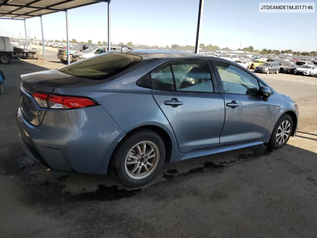 2021 Toyota Corolla Le VIN: JTDEAMDE1MJ017146 Lot: 65894844