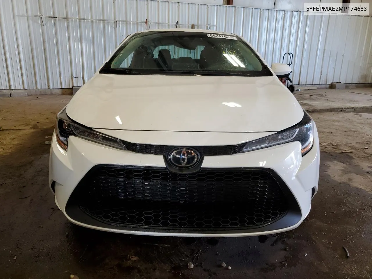 2021 Toyota Corolla Le VIN: 5YFEPMAE2MP174683 Lot: 66347634