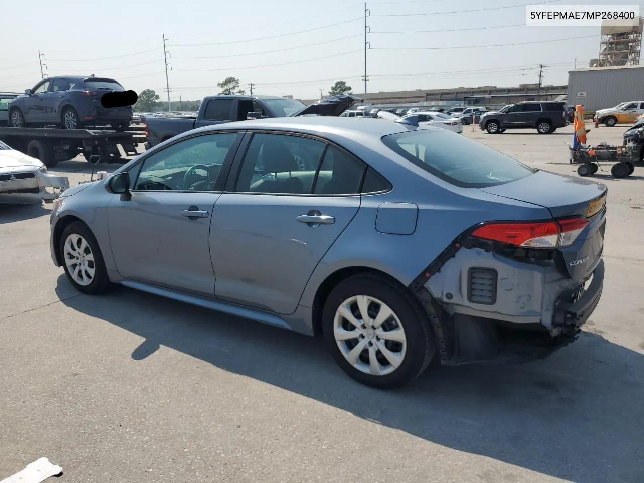 2021 Toyota Corolla Le VIN: 5YFEPMAE7MP268400 Lot: 66566944