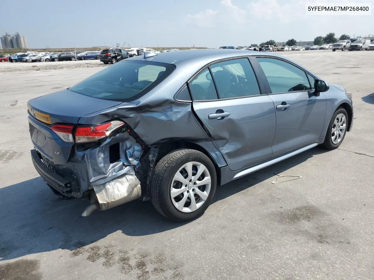 2021 Toyota Corolla Le VIN: 5YFEPMAE7MP268400 Lot: 66566944