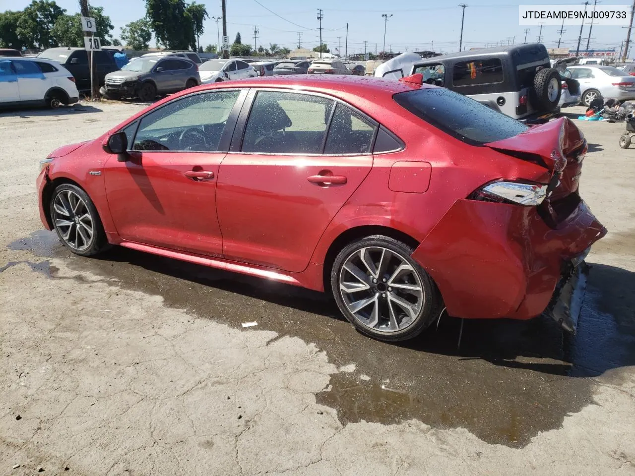 2021 Toyota Corolla Le VIN: JTDEAMDE9MJ009733 Lot: 67158334