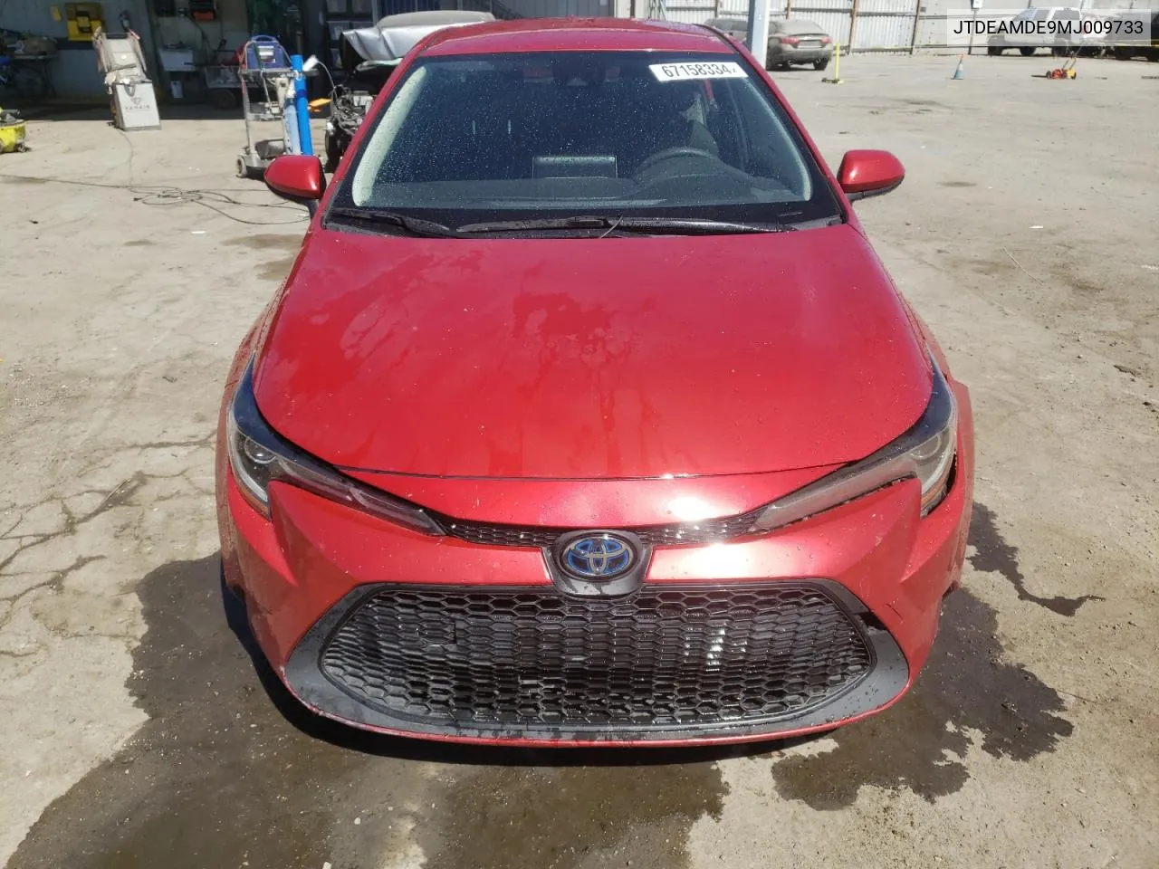 2021 Toyota Corolla Le VIN: JTDEAMDE9MJ009733 Lot: 67158334