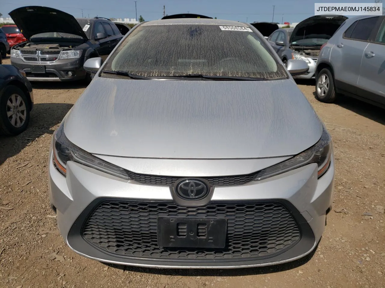 2021 Toyota Corolla Le VIN: JTDEPMAE0MJ145834 Lot: 68508584