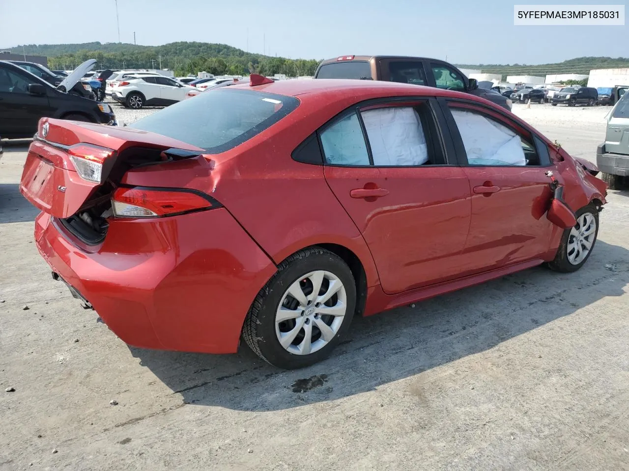 2021 Toyota Corolla Le VIN: 5YFEPMAE3MP185031 Lot: 68734374