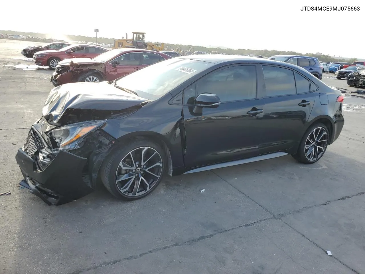 2021 Toyota Corolla Se VIN: JTDS4MCE9MJ075663 Lot: 69445054