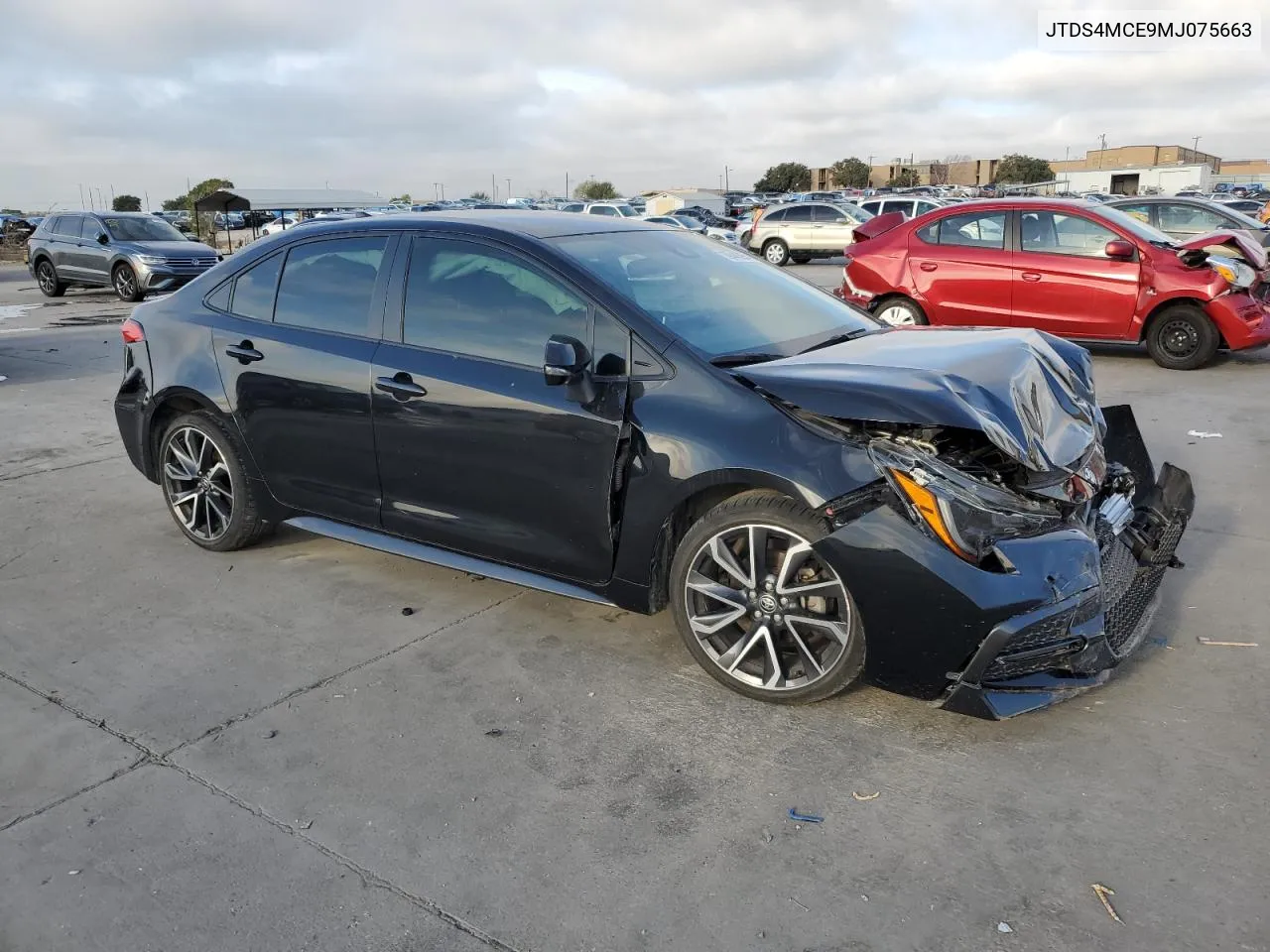 2021 Toyota Corolla Se VIN: JTDS4MCE9MJ075663 Lot: 69445054