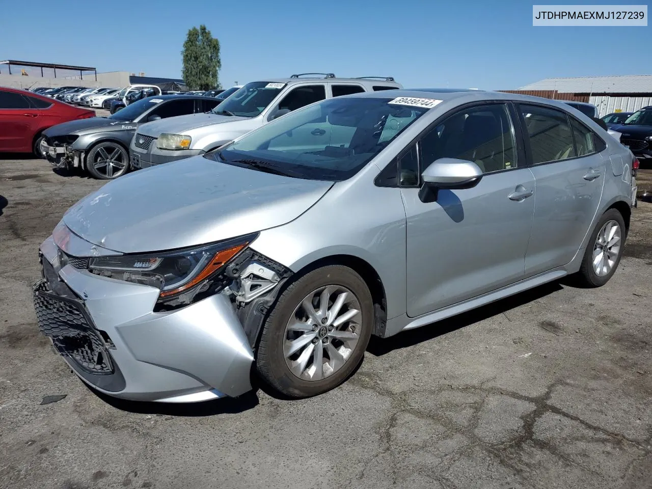 JTDHPMAEXMJ127239 2021 Toyota Corolla Le