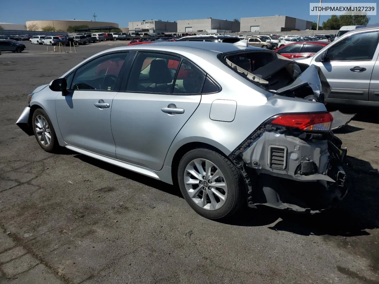 JTDHPMAEXMJ127239 2021 Toyota Corolla Le