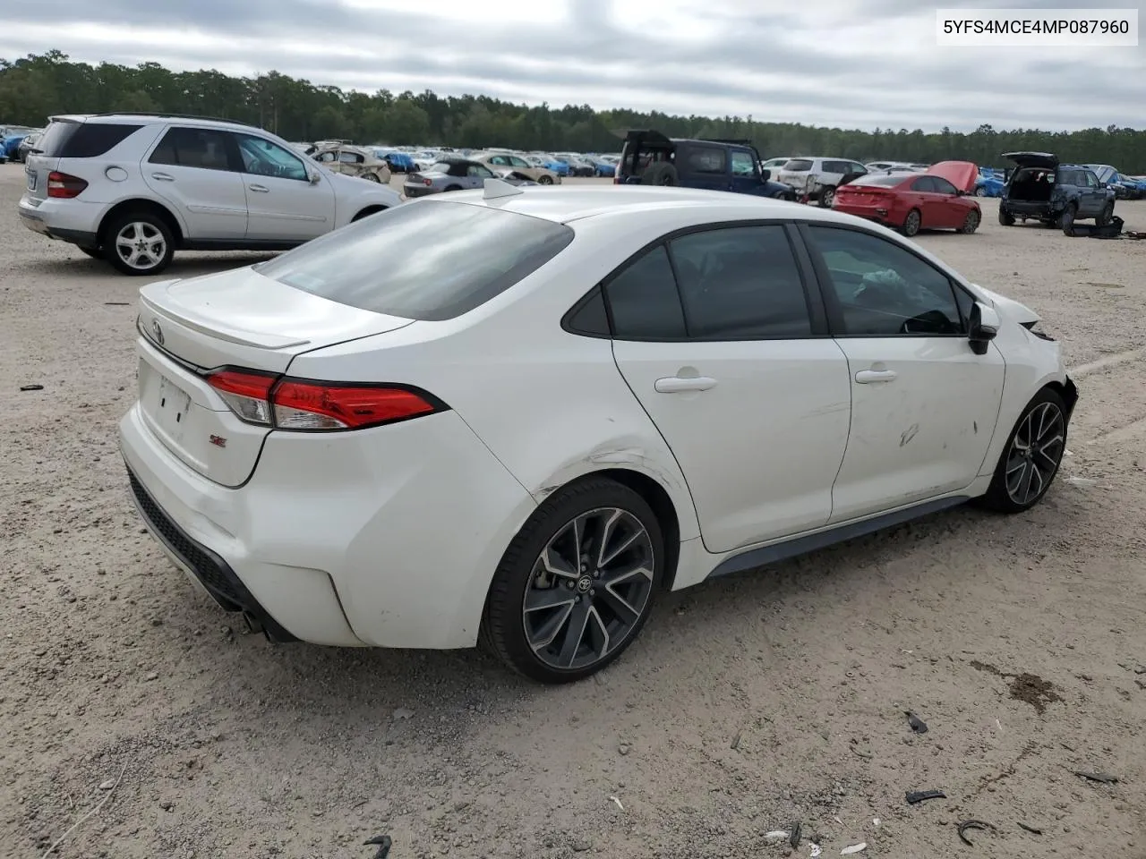 2021 Toyota Corolla Se VIN: 5YFS4MCE4MP087960 Lot: 69893954