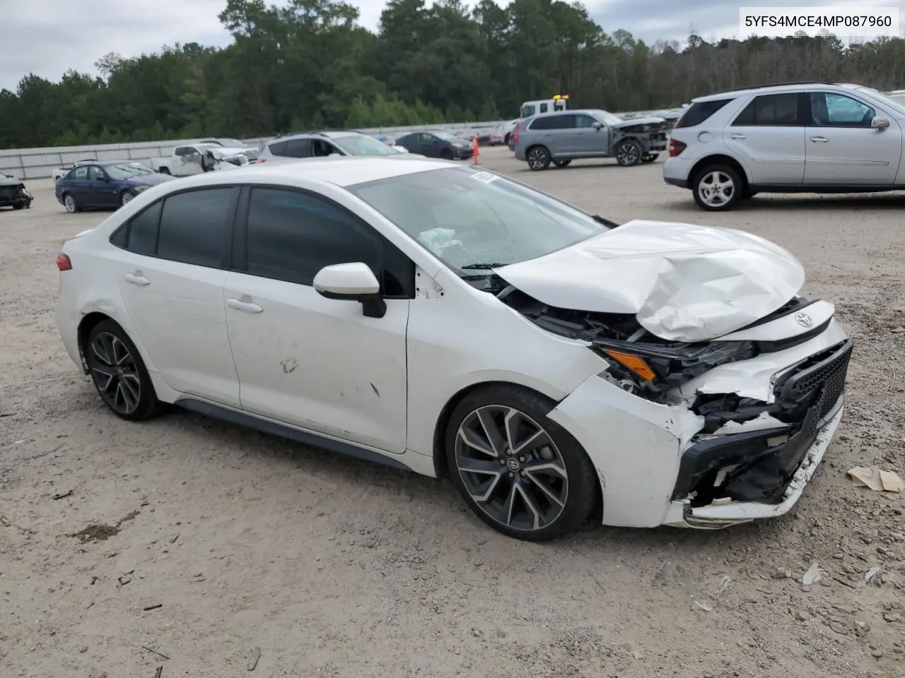 2021 Toyota Corolla Se VIN: 5YFS4MCE4MP087960 Lot: 69893954