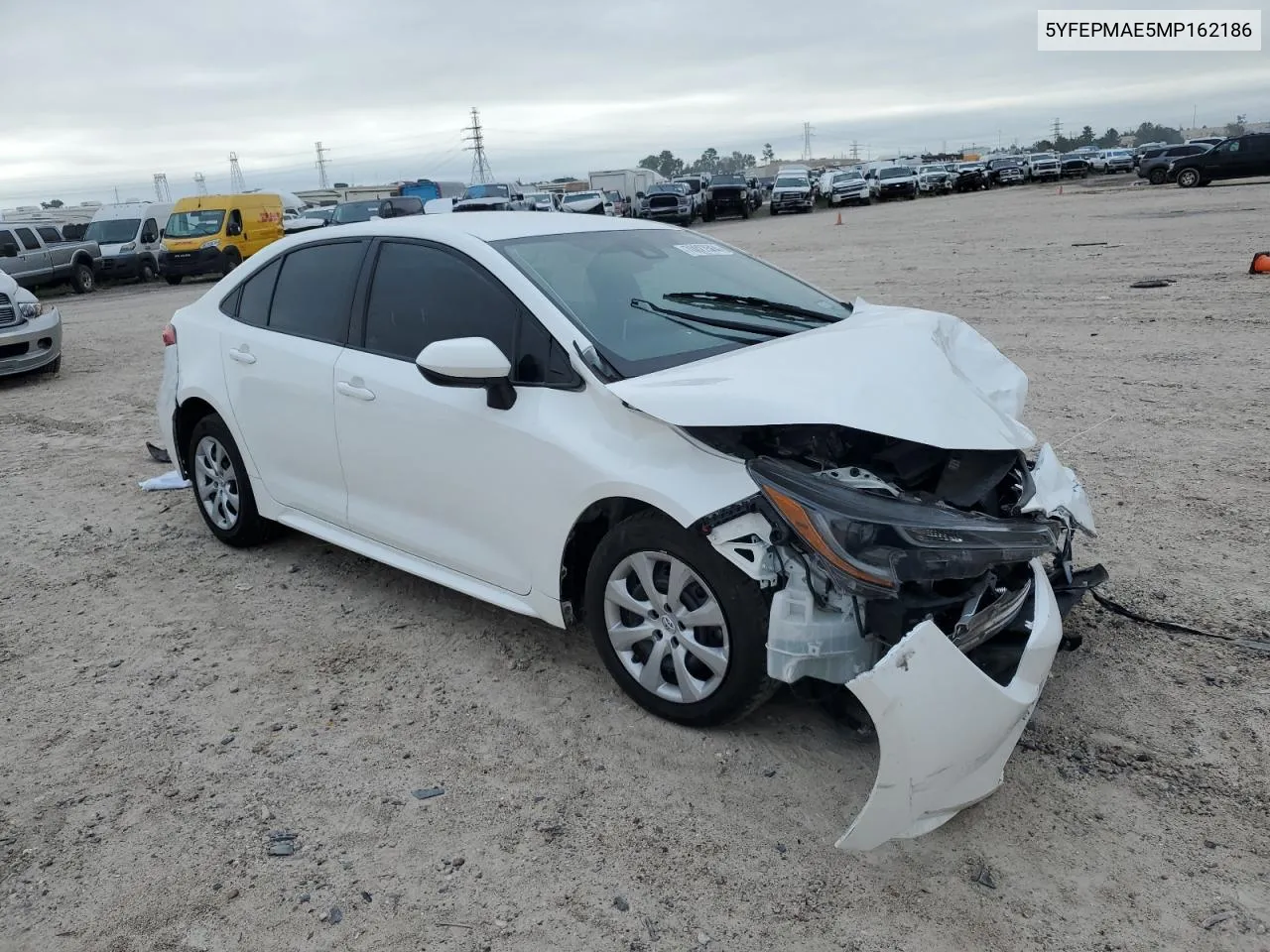 2021 Toyota Corolla Le VIN: 5YFEPMAE5MP162186 Lot: 70027564