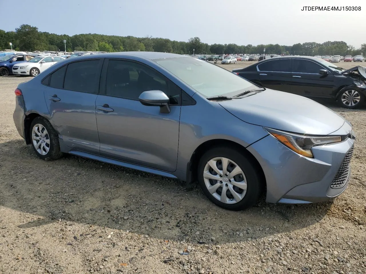 2021 Toyota Corolla Le VIN: JTDEPMAE4MJ150308 Lot: 70068164