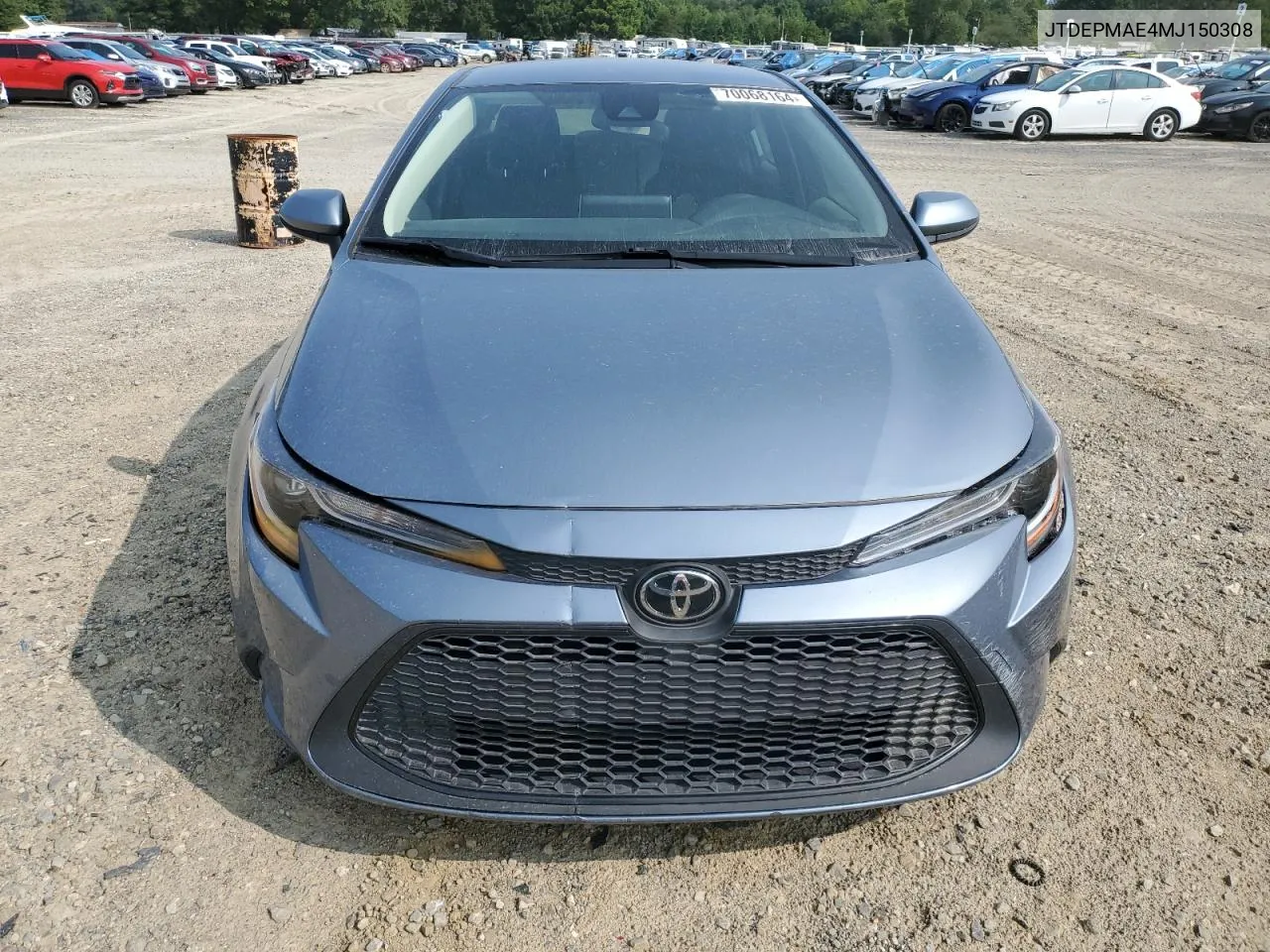 2021 Toyota Corolla Le VIN: JTDEPMAE4MJ150308 Lot: 70068164