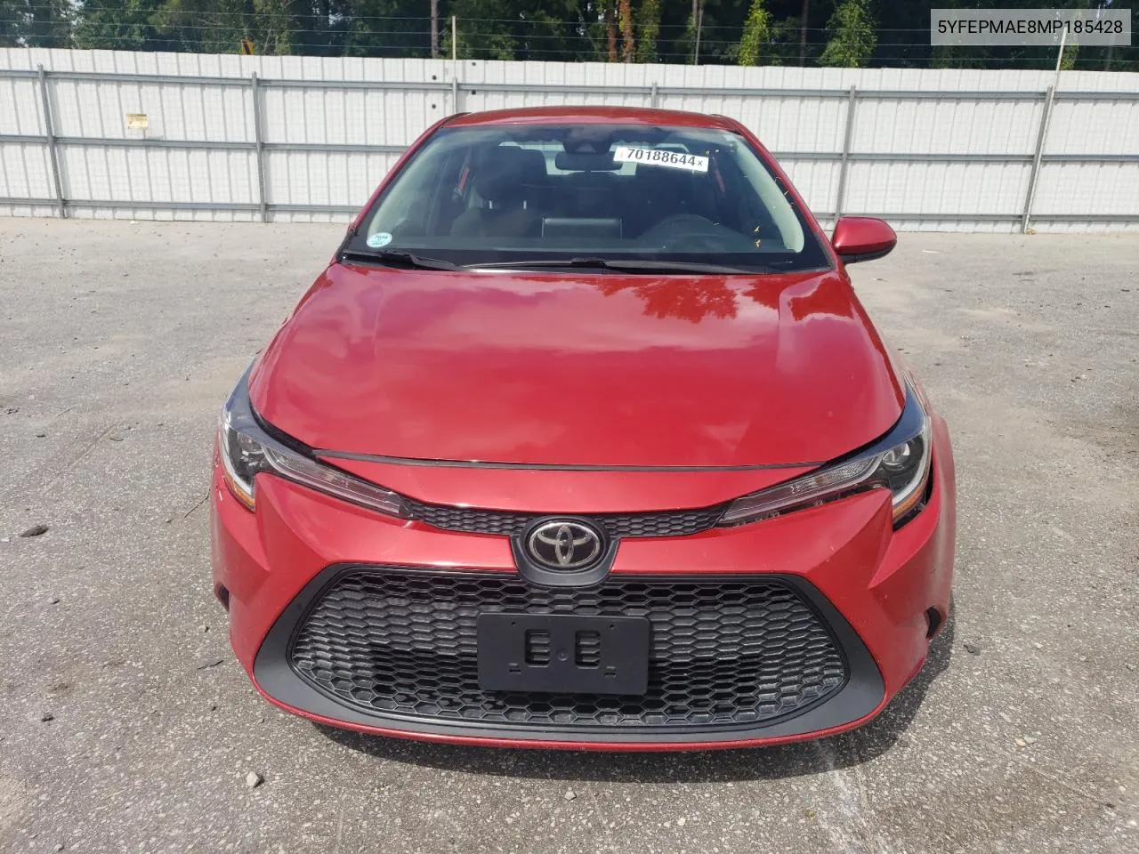 5YFEPMAE8MP185428 2021 Toyota Corolla Le