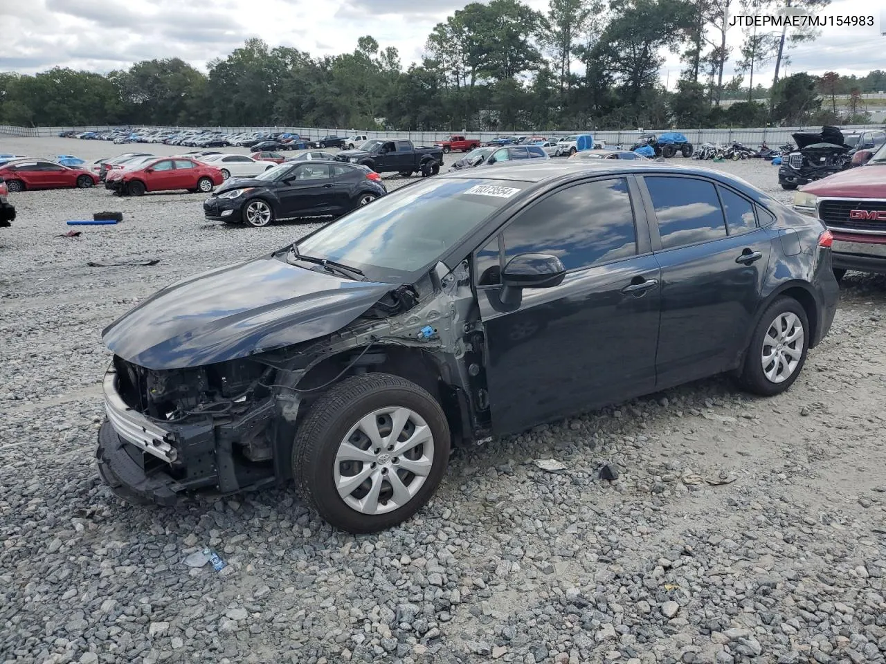 JTDEPMAE7MJ154983 2021 Toyota Corolla Le