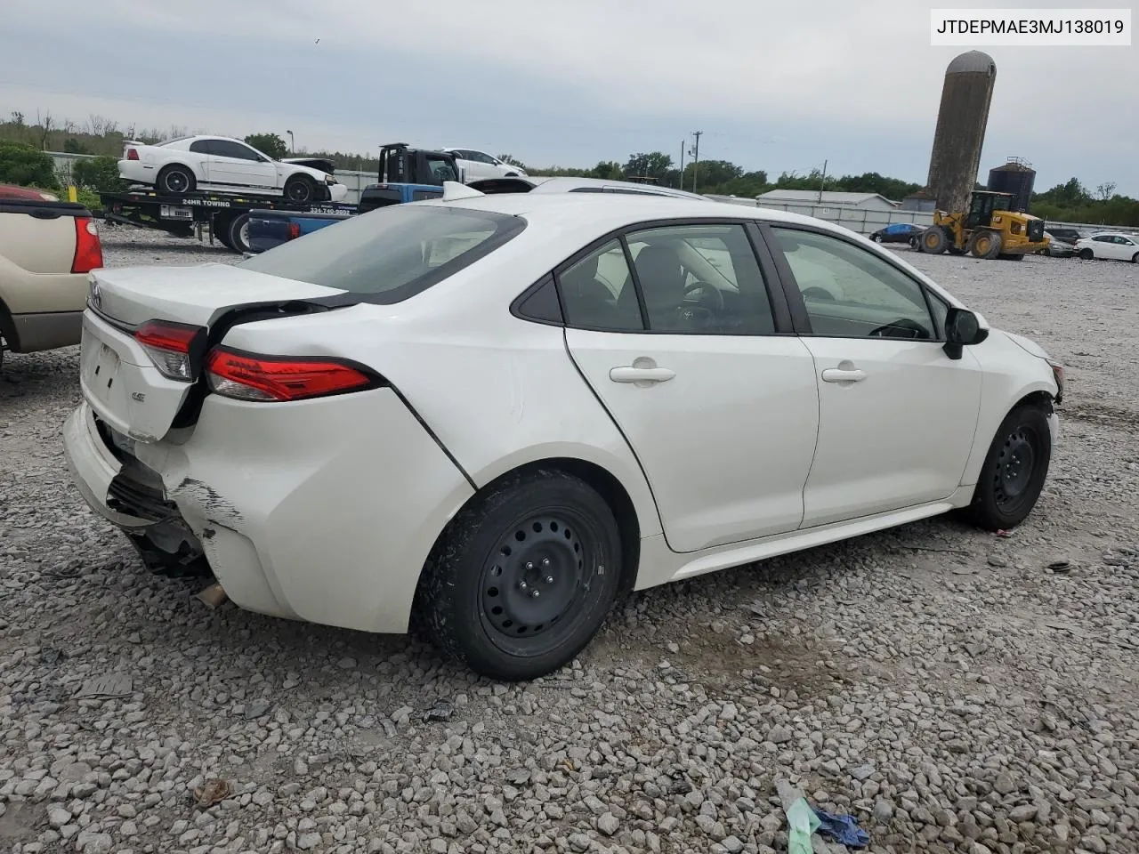 JTDEPMAE3MJ138019 2021 Toyota Corolla Le