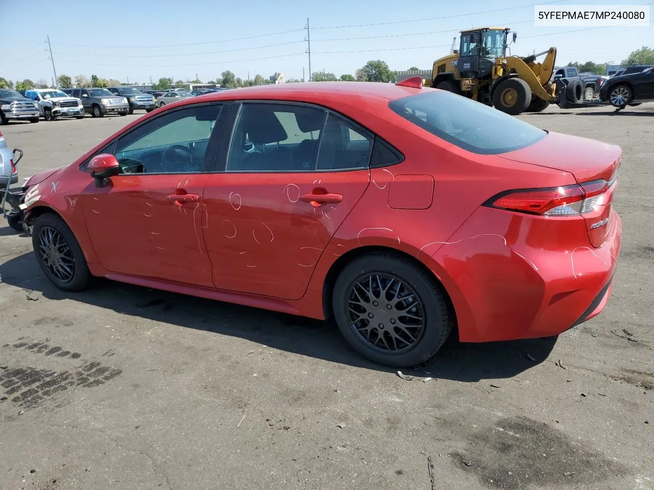 2021 Toyota Corolla Le VIN: 5YFEPMAE7MP240080 Lot: 70610374