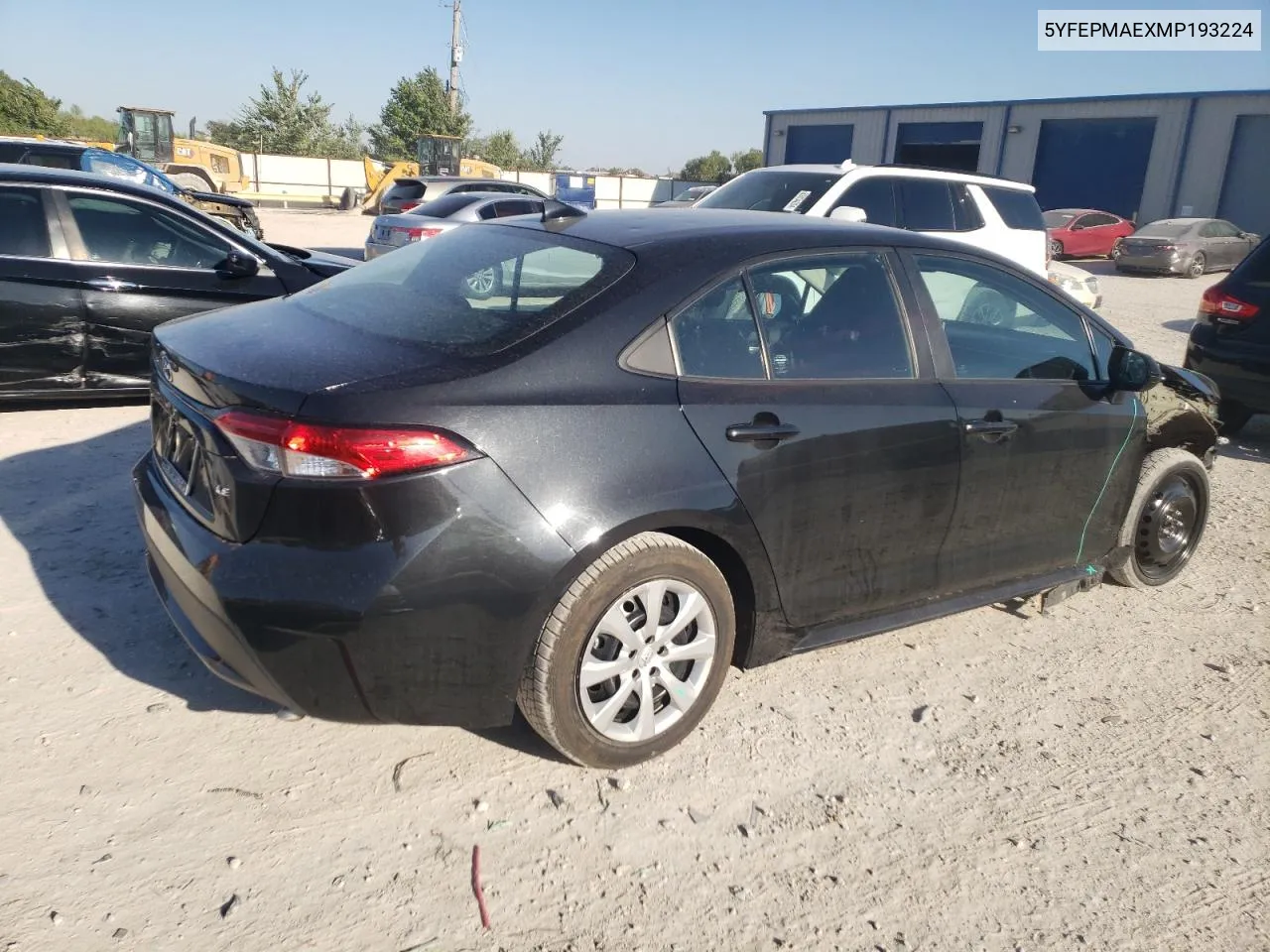 2021 Toyota Corolla Le VIN: 5YFEPMAEXMP193224 Lot: 70627714