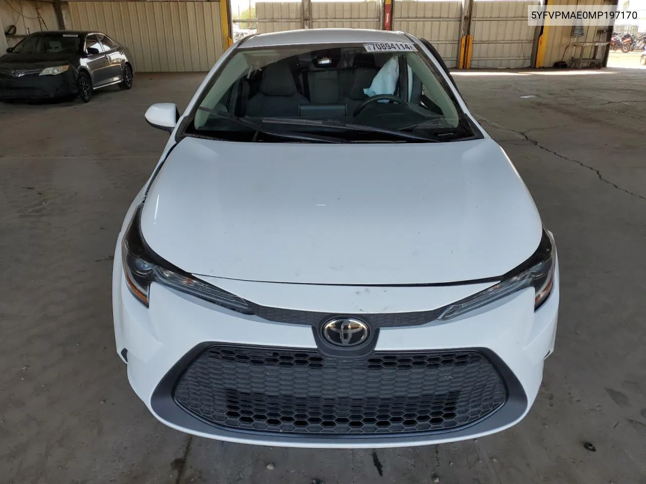 2021 Toyota Corolla Le VIN: 5YFVPMAE0MP197170 Lot: 70894114