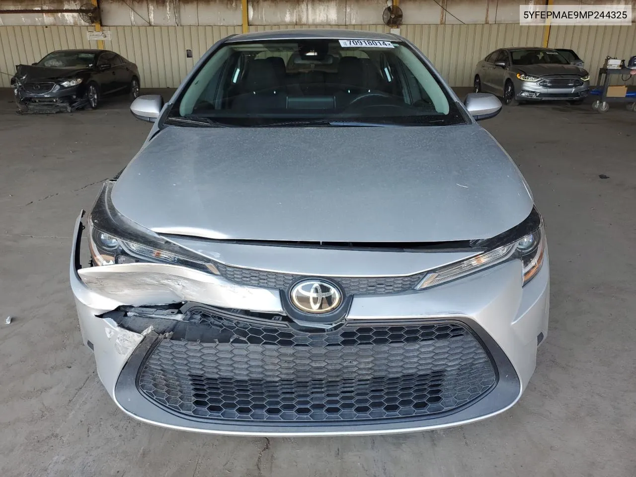 2021 Toyota Corolla Le VIN: 5YFEPMAE9MP244325 Lot: 70918014