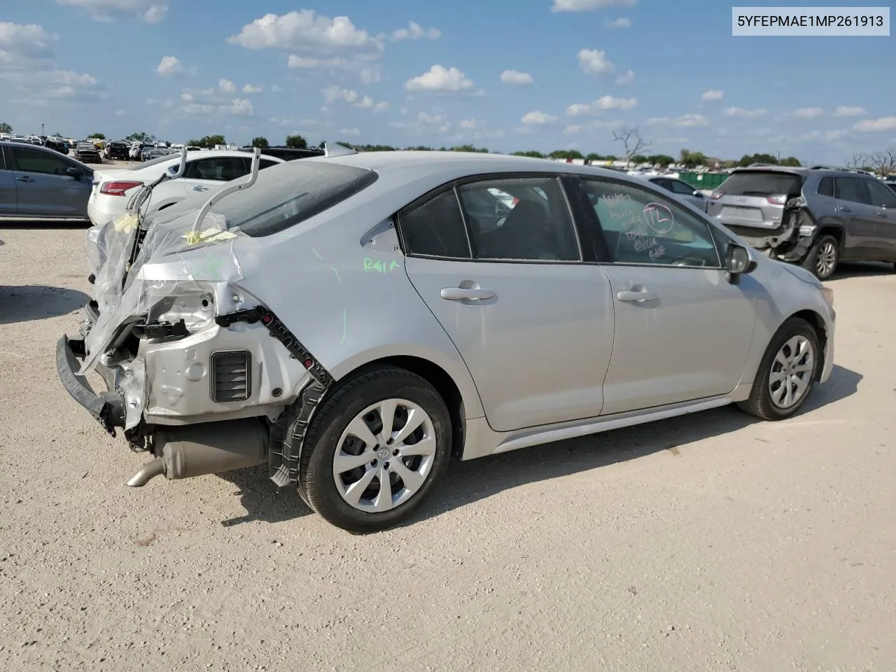 2021 Toyota Corolla Le VIN: 5YFEPMAE1MP261913 Lot: 71246574