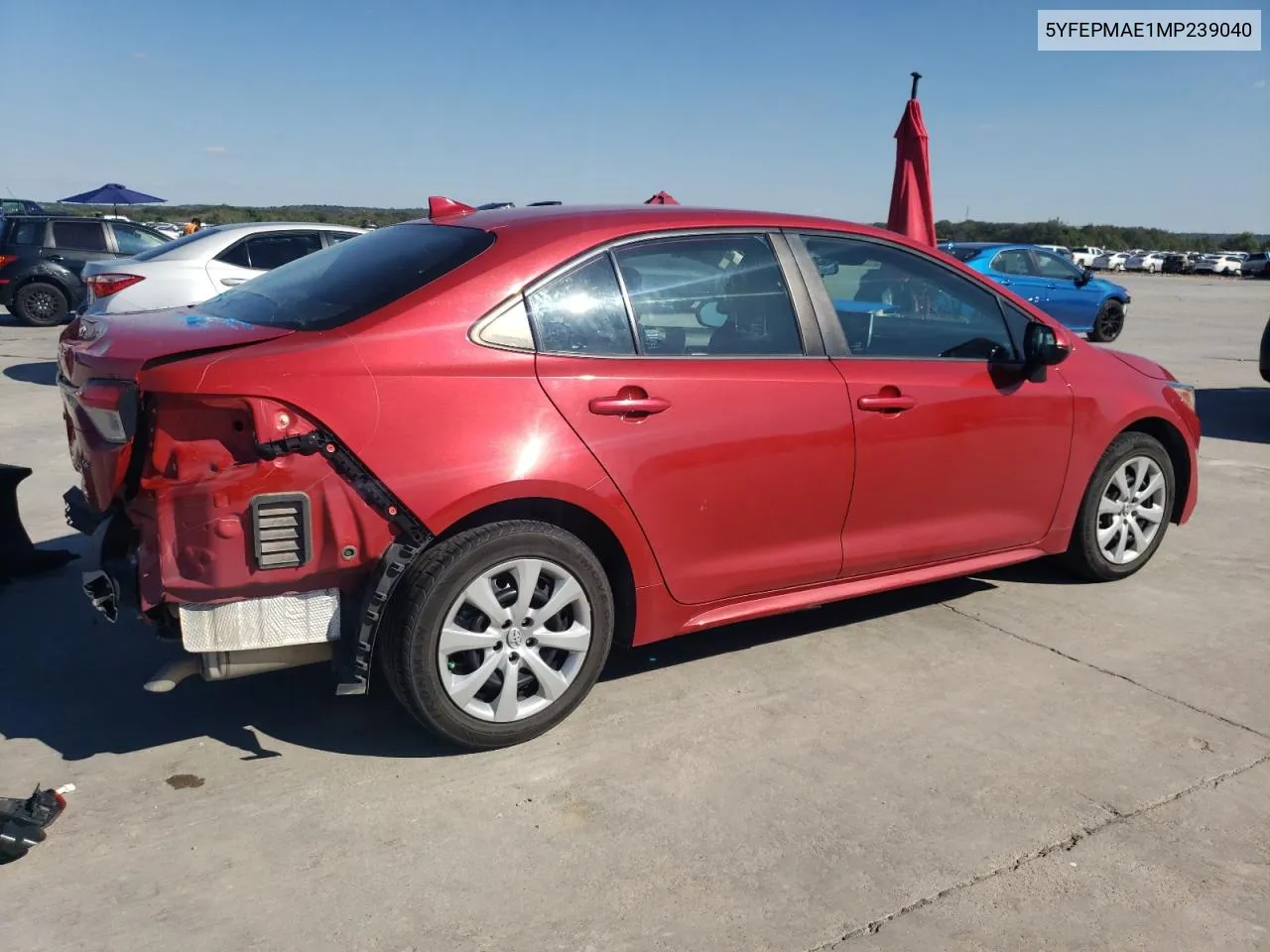 2021 Toyota Corolla Le VIN: 5YFEPMAE1MP239040 Lot: 71320594