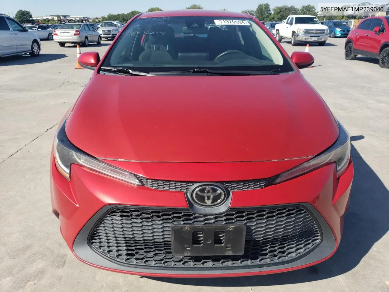 2021 Toyota Corolla Le VIN: 5YFEPMAE1MP239040 Lot: 71320594