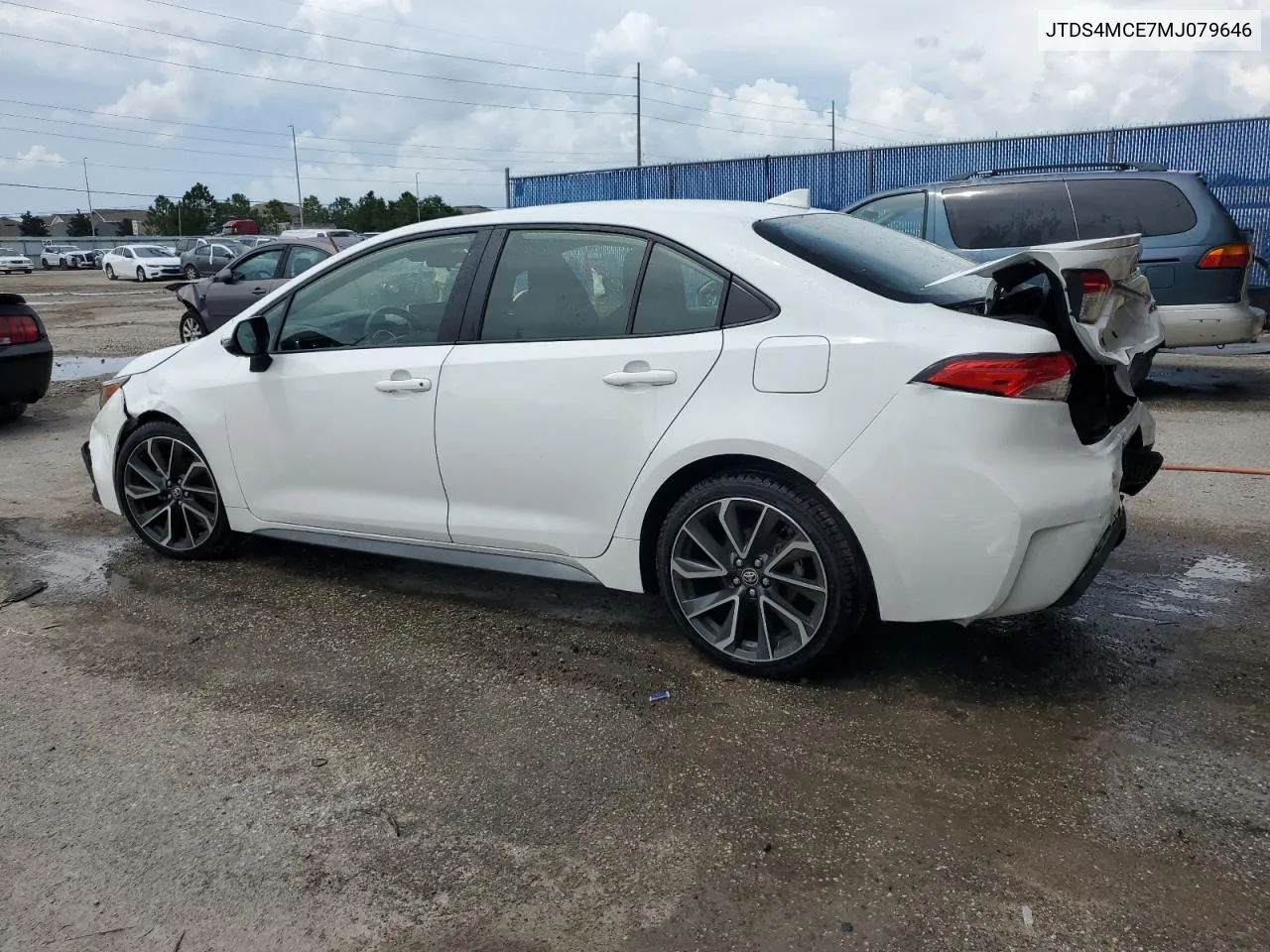 2021 Toyota Corolla Se VIN: JTDS4MCE7MJ079646 Lot: 71351154