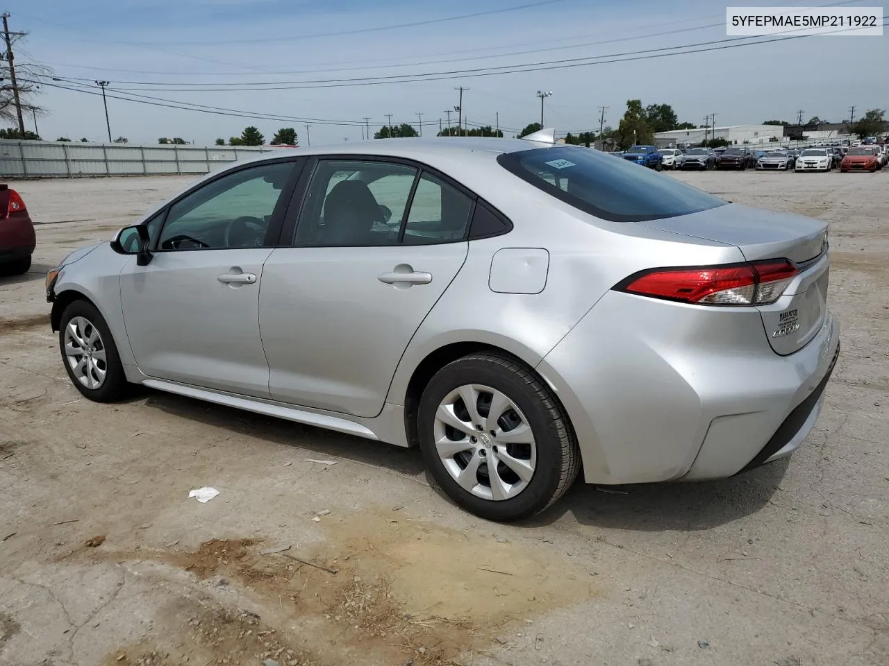 2021 Toyota Corolla Le VIN: 5YFEPMAE5MP211922 Lot: 71364944