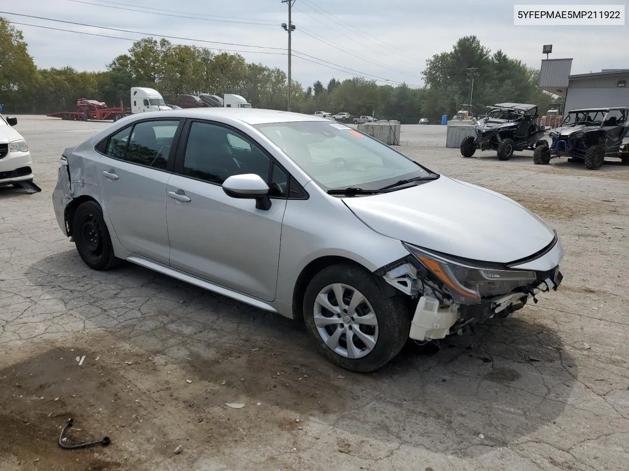 2021 Toyota Corolla Le VIN: 5YFEPMAE5MP211922 Lot: 71364944