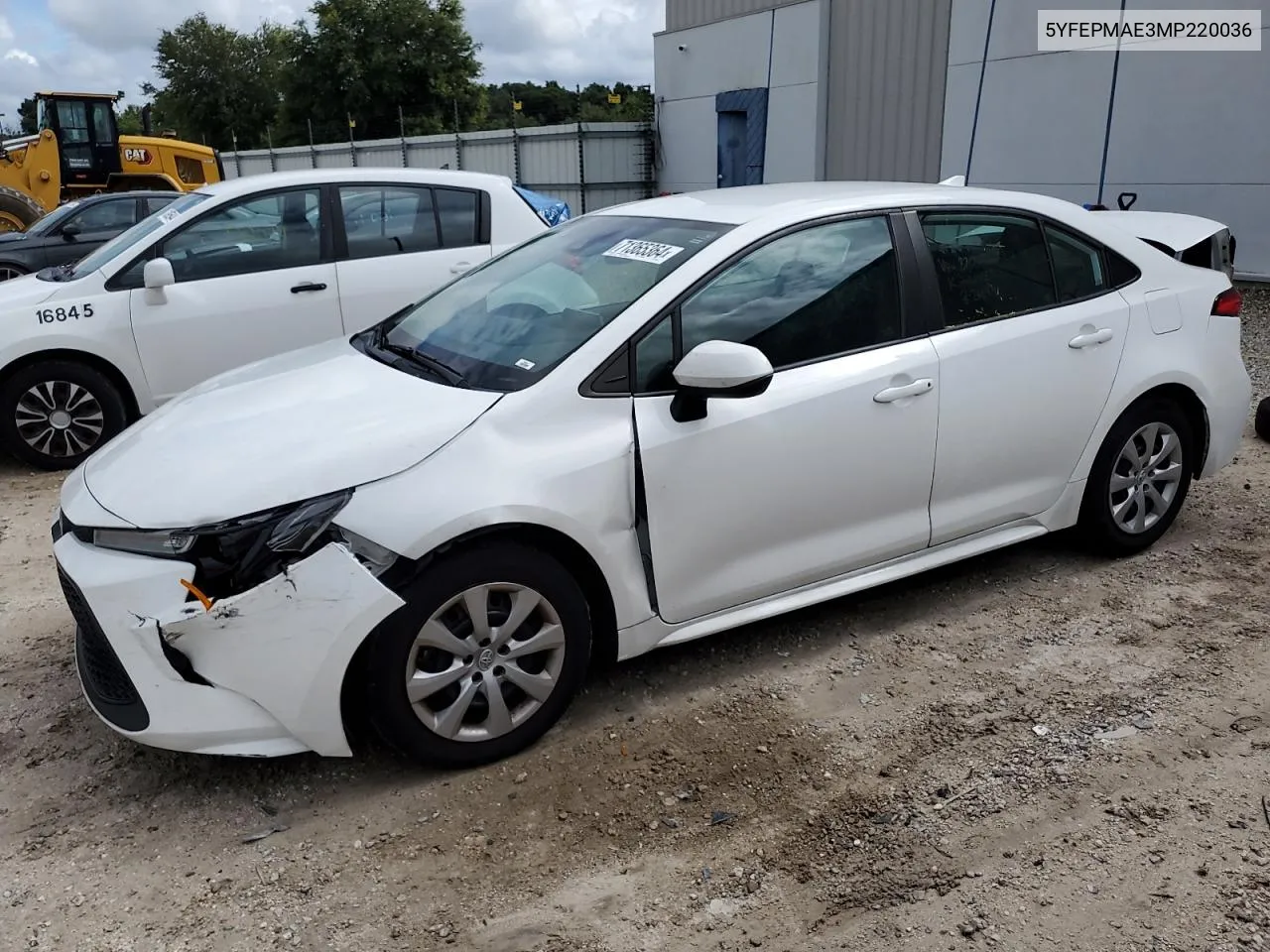 2021 Toyota Corolla Le VIN: 5YFEPMAE3MP220036 Lot: 71365364