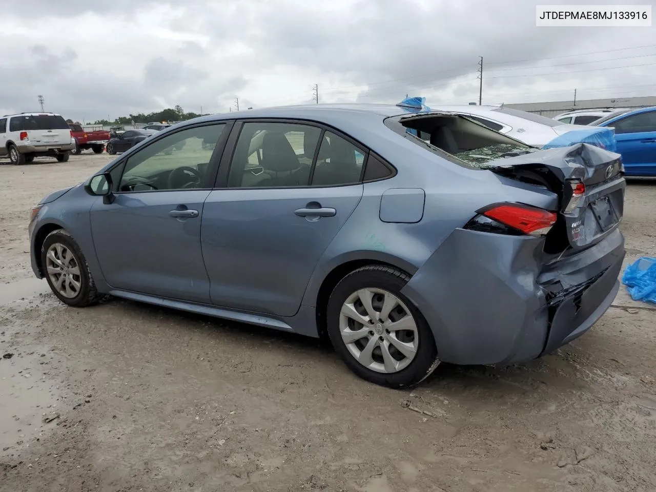 2021 Toyota Corolla Le VIN: JTDEPMAE8MJ133916 Lot: 71473054