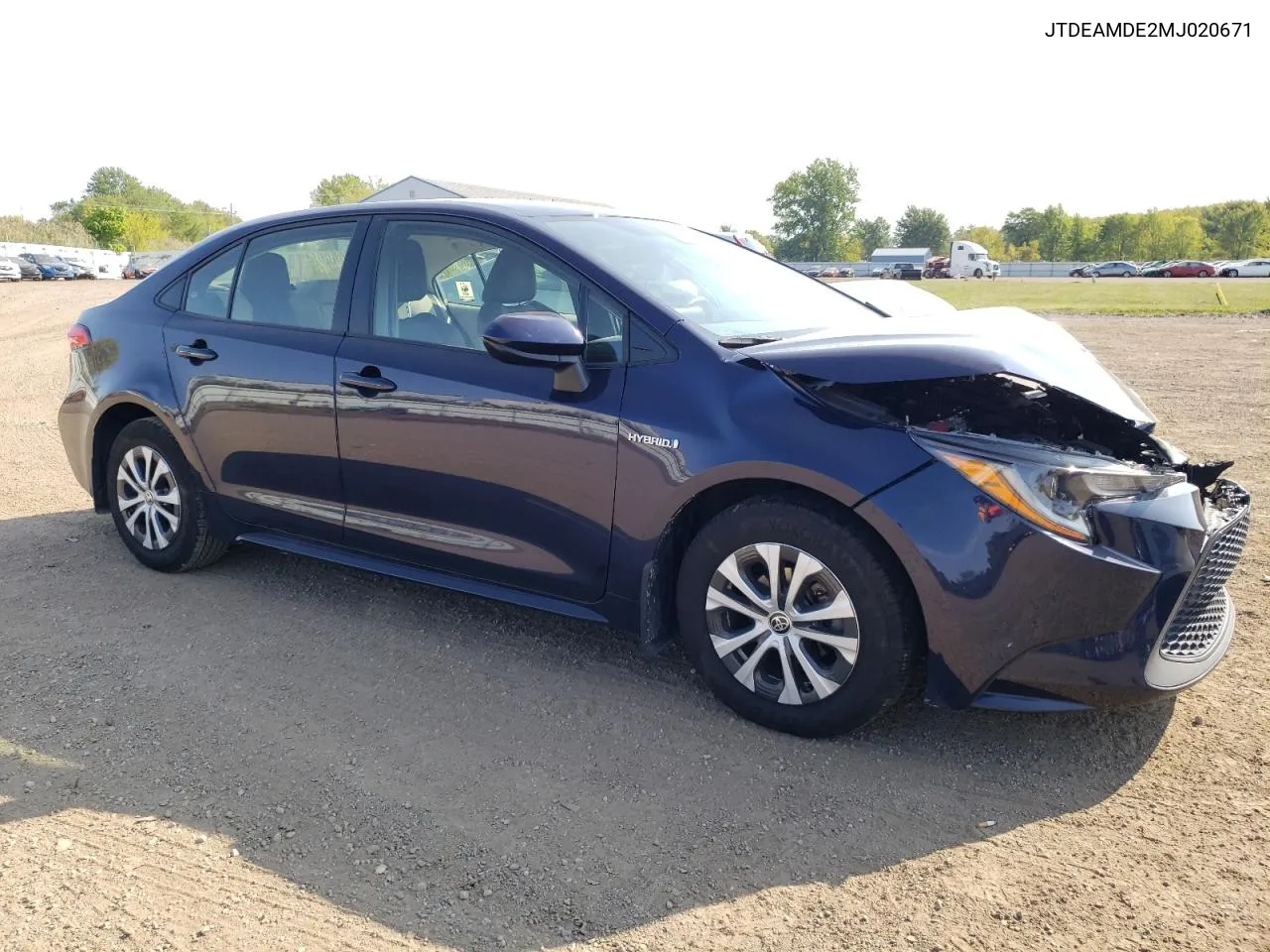 2021 Toyota Corolla Le VIN: JTDEAMDE2MJ020671 Lot: 71475734